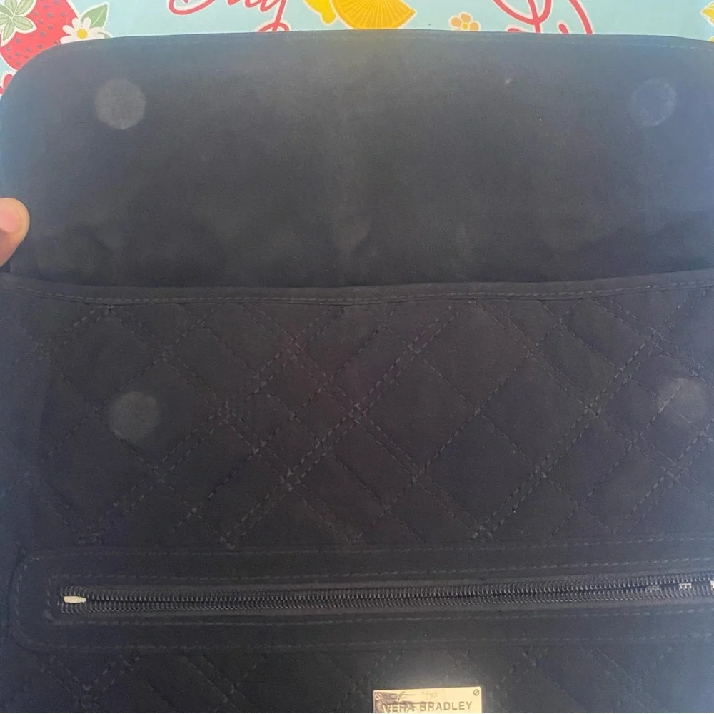 Vera Bradley Black Quilted Shoulder Bag‎ - Picture 6 of 7